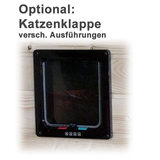 Optional bauen wir auch eine Katzenklappe ein